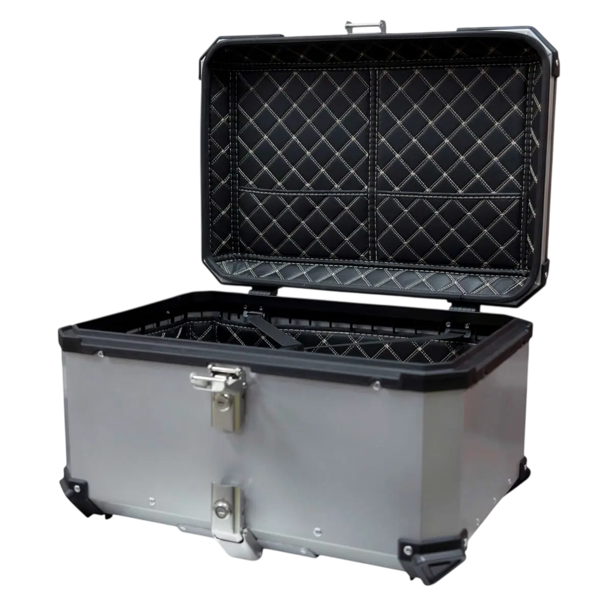 MALETA ALUMINIO TOP CASE 4RS E705 65 LITROS SILVER