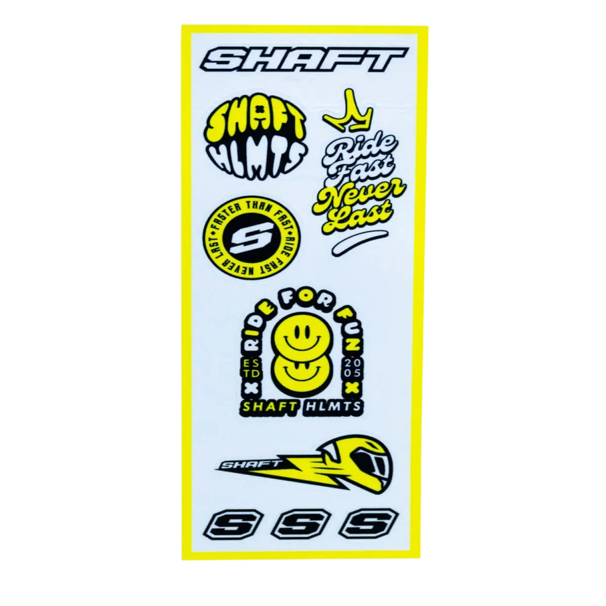 SET DE ADHESIVOS SHAFT YELLOW