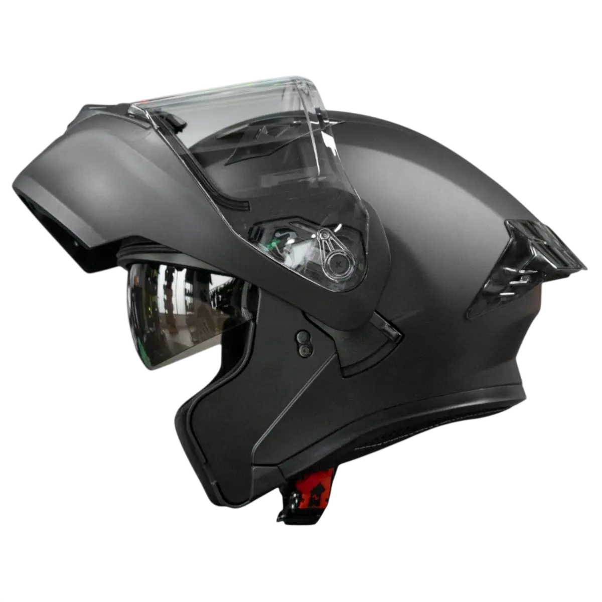 CASCO ABATIBLE ICH 3120 SOLID NEGRO SUN VISOR