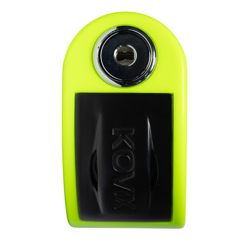 Candado KOVIX KT6-FO Verde Fluor con ALARMA